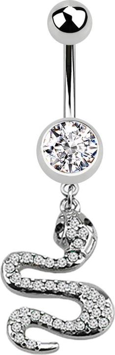 Immagine prodotto Star Piercing Banana in argento con ciondolo a forma di serpente in argento (Acciaio chirurgico 316L, senza ottone)