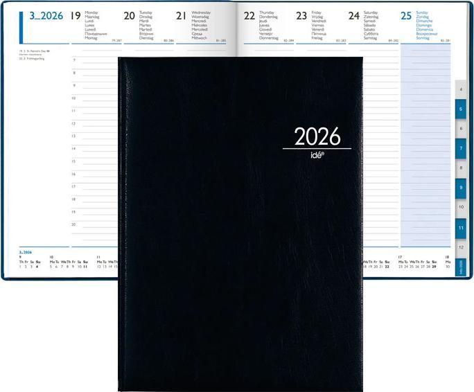 Produktbild Simplex Geschäftsagenda TM Manager timer 52 Z (21 x 26 cm, Spanisch, Französisch, Niederländisch, Russisch, Italienisch, Englisch)