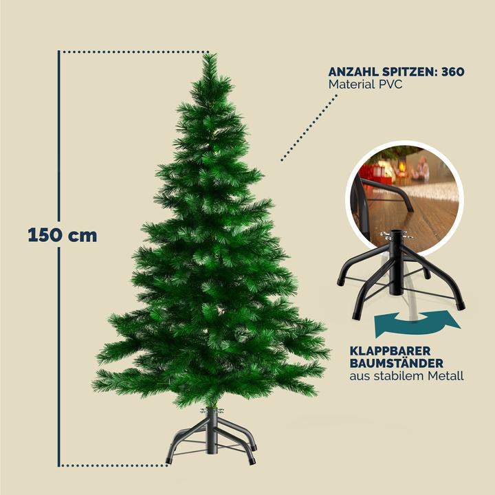 Actual product image Casaria Christmas tree (150 cm)