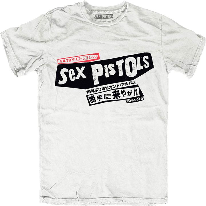 Sex Pistols Unisex Adult Filthy Lucre Japan Cotton T-Shirt (XL)