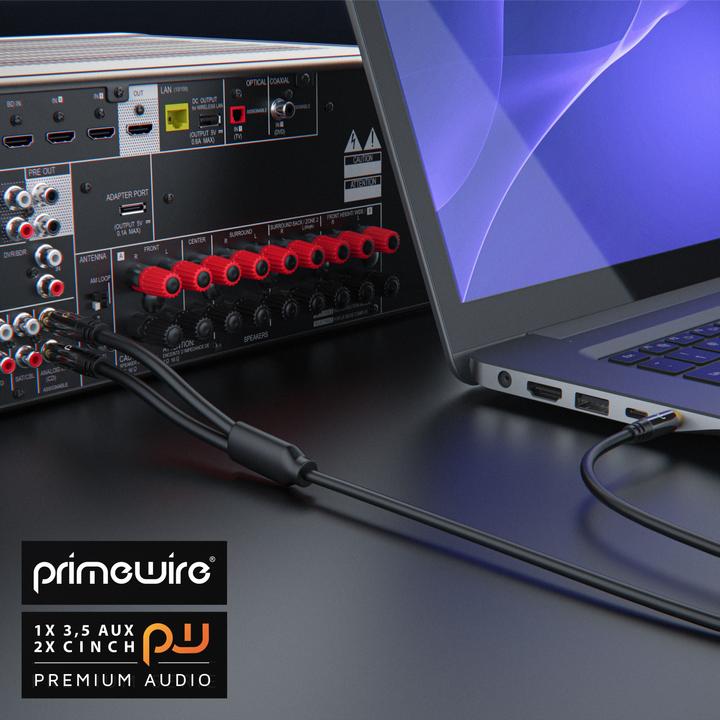 Productafbeelding Primewire 2in1 (5 m, 3,5 mm aansluiting (AUX), RCA)