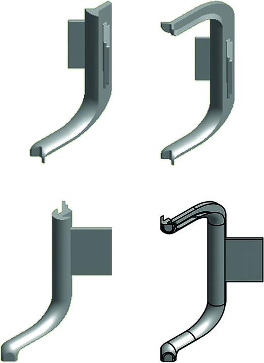 Actual product image Schüco Corner for recessed grip