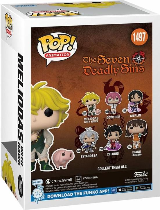 Image du produit Funko POP! The Seven Deadly Sins Meliodas with Hawk