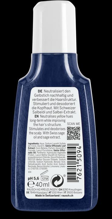 Image du produit Rausch Shampooing éclat argenté Sauge (n) 40 ml (40 ml, Shampoing liquide)