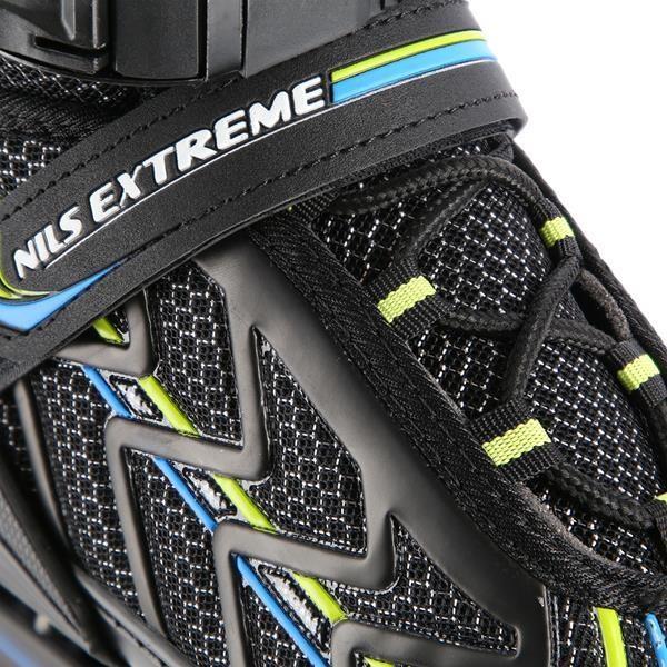 Actual product image Nils Inline skates Extreme NA1128 black-light green - PU84 mm/82A (L 39-42) (40)