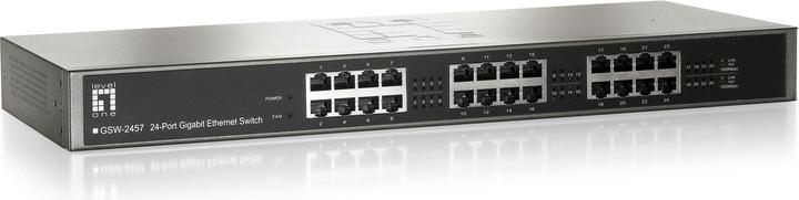 Produktbild LevelOne GSW-2457: 24Port Switch, 1Gbps (24 Ports)