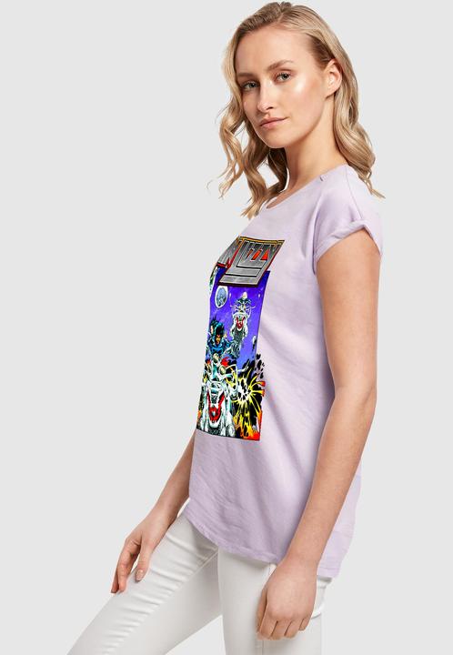 Actual product image Merchcode Ladies Thin Lizzy - TL Rocker Extended Shoulder Tee - 181483 (S)