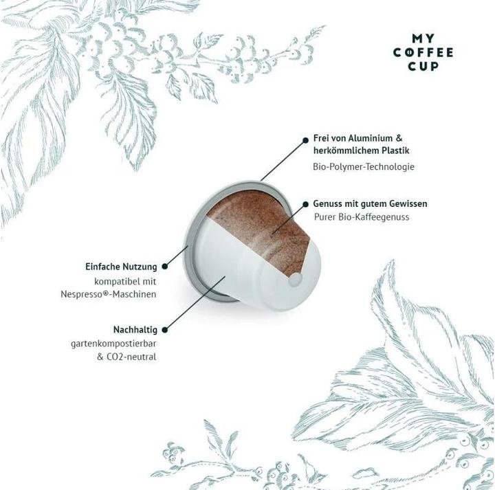 Produktbild My-Cups Kaffeekapseln Bio Lungo Bellissimo 10 Stück (10 x Port.)