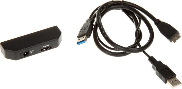 Actual product image Silverstone SST-EP02B USB 3.0 to SATA Adapter