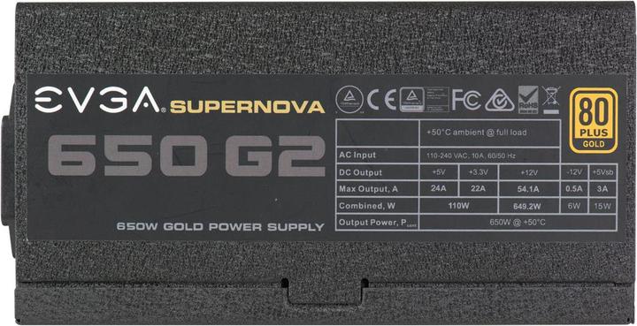 Actual product image EVGA SuperNOVA G2 (650 W)