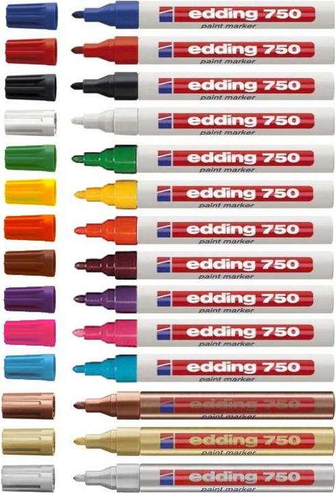 Image du produit Edding 750 (or métallisé, 2 mm, 1 x)