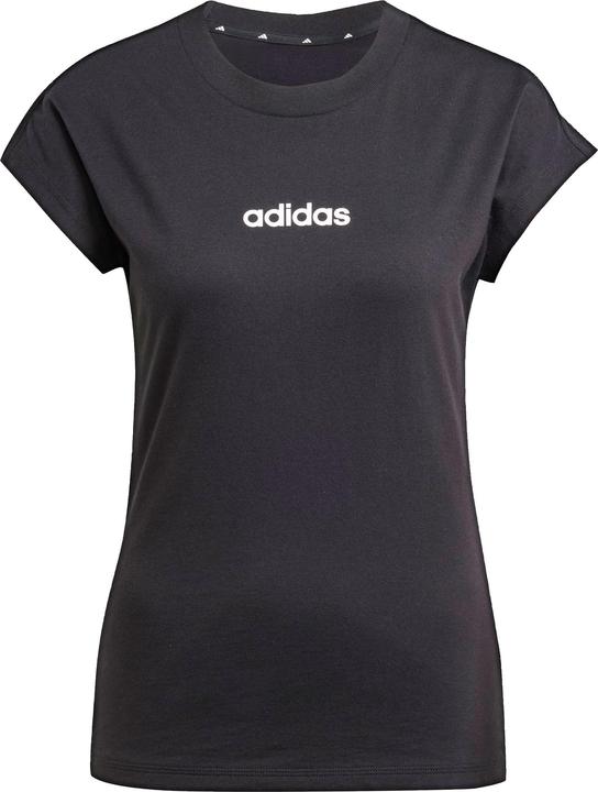 Immagine prodotto adidas Maglietta donna Essentials LINEAR in cotone, nero/bianco, XL (XL)