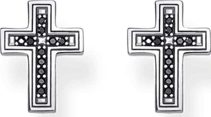 Immagine prodotto Thomas Sabo Orecchini Croce nera (Argento 925)
