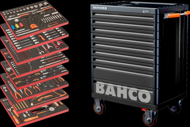 Produktbild Bahco 1477K9BLACK Werkstattwagen, bestückt mit Werkzeugen für den Automobilbereich (357 x)