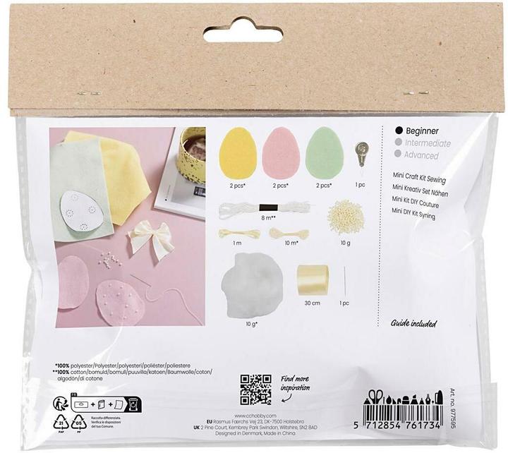 Produktbild Creativ Company Bastelset Ostern Nähen 1 Stück, Mehrfarbig