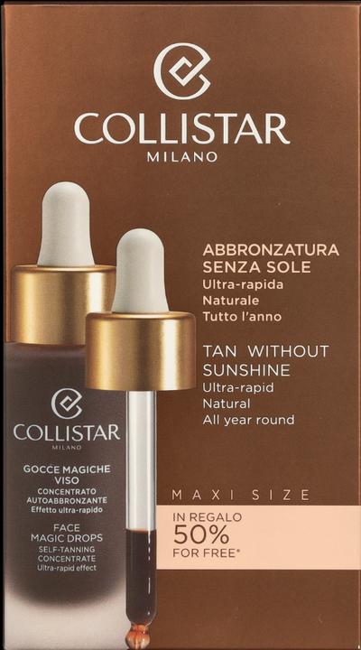Actual product image Collistar Tan Without Sunshine Face Magic Drops (Self tanning gel, 50 ml)