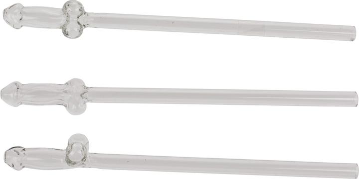 Produktbild NoBraPro Glass Drinking Straw Willy (4 x)