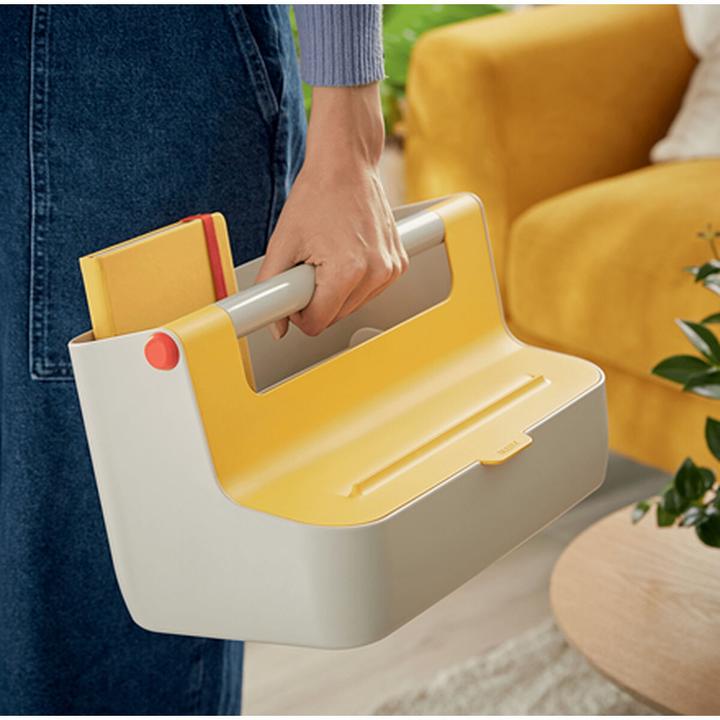 Image du produit Leitz Boîte de rangement Cosy Mobile Jaune (37 x 21.5 x 19.5 cm, 12 l)