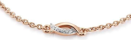 Breuning COLLIER - BRILL. 0,06 Ct. H/si (585, - Gold)