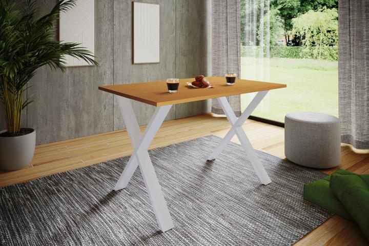 Actual product image VCM Premium dining room table wooden table dining table "Xona X" (110 x 80 x 76 cm)