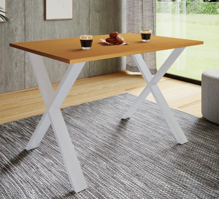 Actual product image VCM Premium dining room table wooden table dining table "Xona X" (140 x 50 cm)