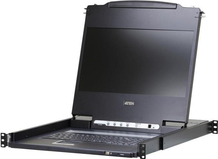 Produktbild Aten CL6700MW 1U Schwarz Tastatur/Video/Maus (KVM)-Switch