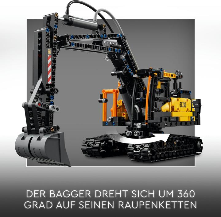 Produktbild LEGO Volvo FMX LKW mit EC230 Electric Raupenbagger (42175, LEGO Technic)