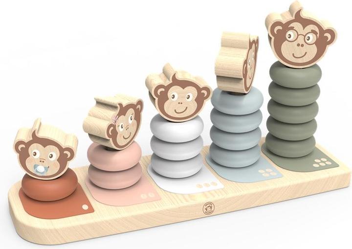 Actual product image NICI SP1003 Stacking toy monkey family 25,7x84x13,10cm