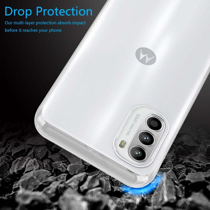 Productafbeelding Cadorabo TPU Ultra Slim AIR Hoesje voor Motorola MOTO G52 4G / G82 5G (Motorola Moto G82 5G)