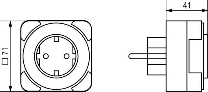 Produktbild Theben 0260833 Timer 26 safety-plus I analoger Zeitgeber I analoge Steckdosenschaltuhr I Steckdosent