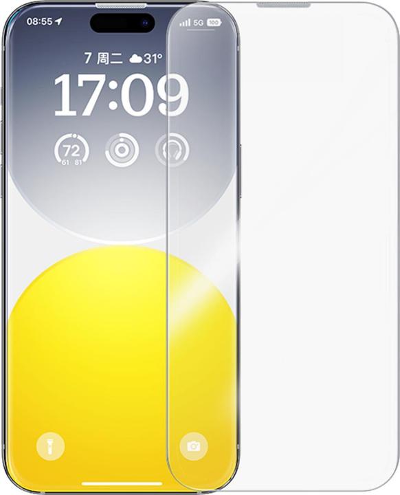 Baseus iPhone 15 Pro - Diamond Schutzfolie Panzerglas (1 Stück, Apple iPhone 15 Pro)