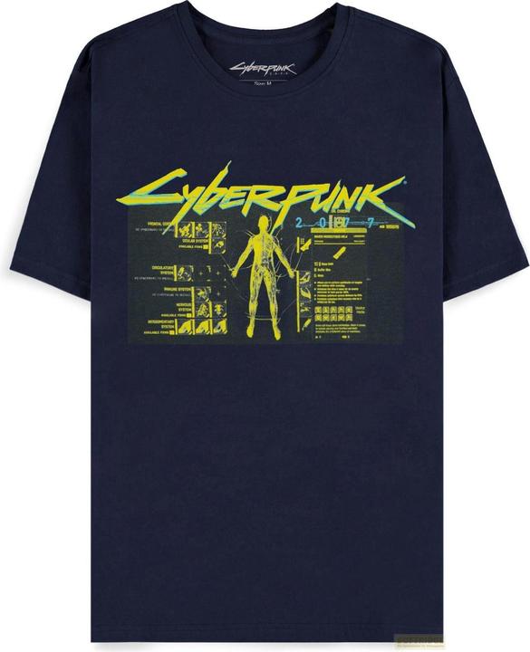 Difuzed Cyberpunk 2077 - Vitruvian Man Men's Short Sleeved T-shirt - 2XL (XXL)
