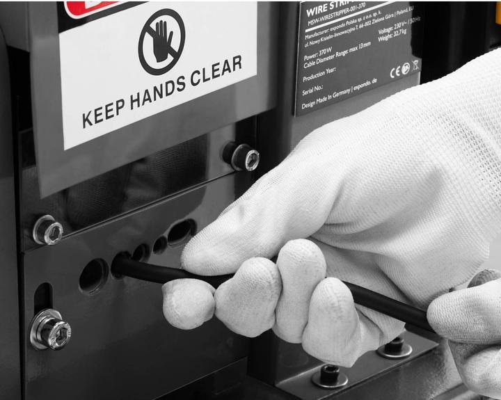 Produktbild MSW Kabelschälmaschine Abisoliermaschine Kabelabisoliermaschine Kabel 9 Einschübe (590 mm)