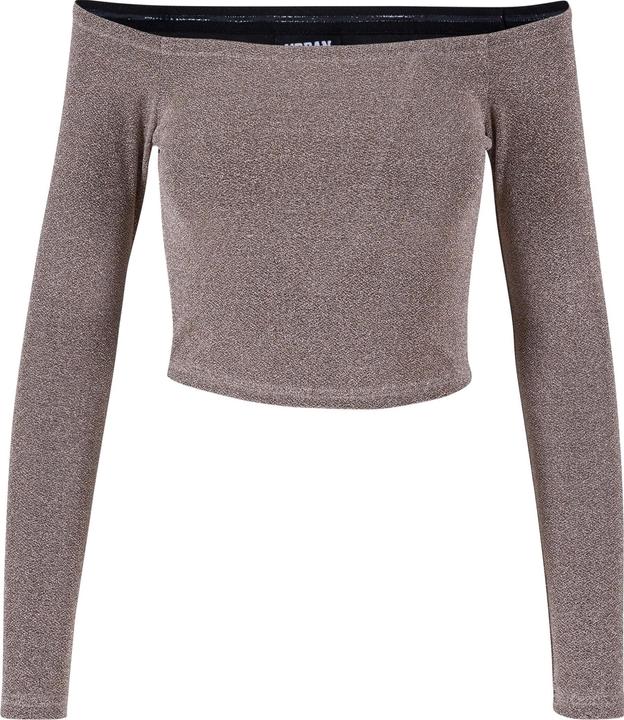 Immagine prodotto Urban Classics Ladies Off Shoulder Glitter Longsleeve (S)