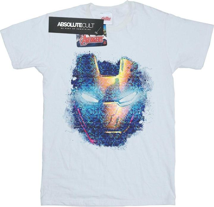 Iron Man Distressed Head TShirt (M)