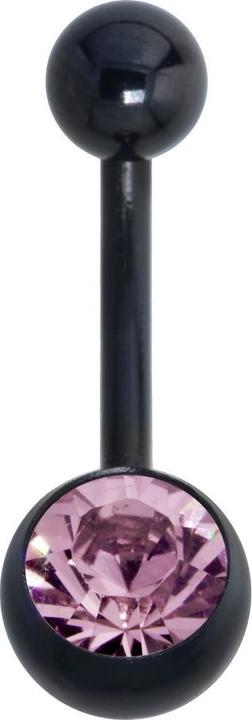 Immagine prodotto Bijouteria Piercing ventre (Rivestimento PVD (nero), Zirconia, Acciaio chirurgico 316L)