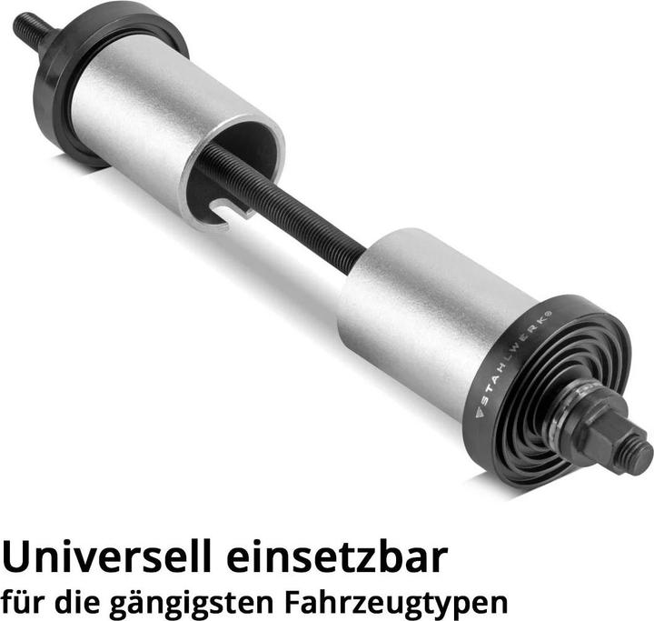 Actual product image Stahlwerk Buchsenlager-Abzieher 27-teilig Silentlager-Werkzeug Radlager-Abzieher