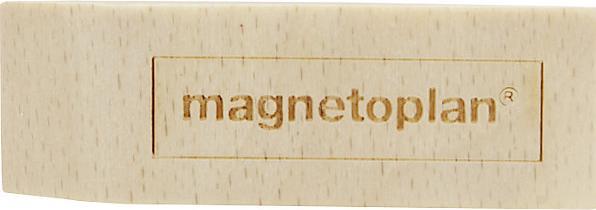 Image du produit kaiserkraft Plots magnétiques en bois design, lot de 4, L x l x h 60 x 20 x 13 mm, brun (4 x)