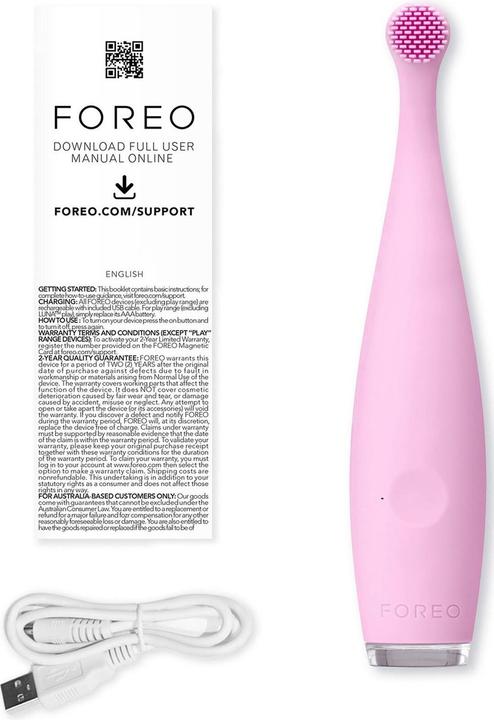 Immagine prodotto Foreo Spazzolino sonico ISSA Baby Pearl Pink Bunny (Spazzolino sonico)
