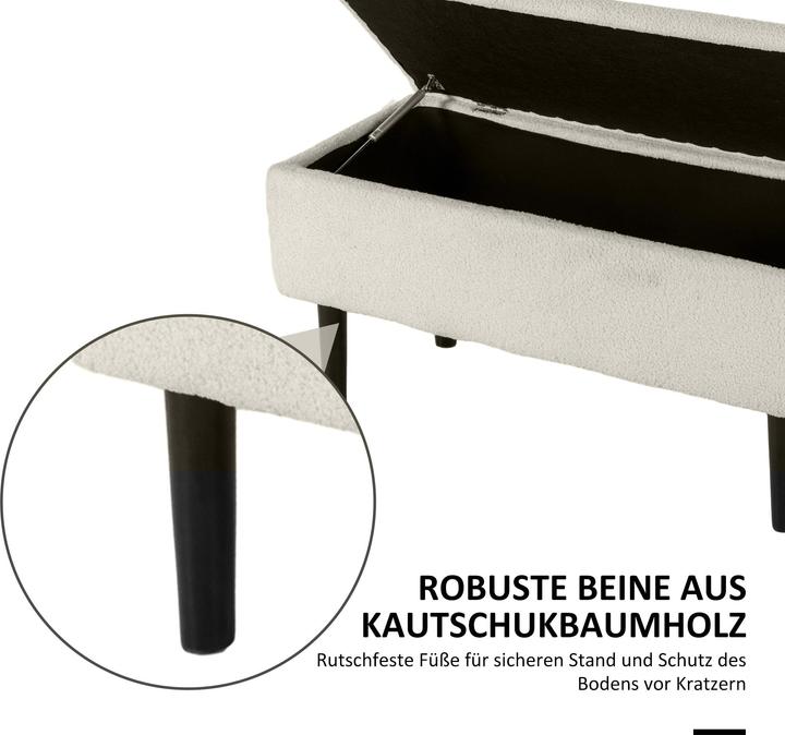 Immagine prodotto Homcom Panca con spazio di archiviazione (95 cm)