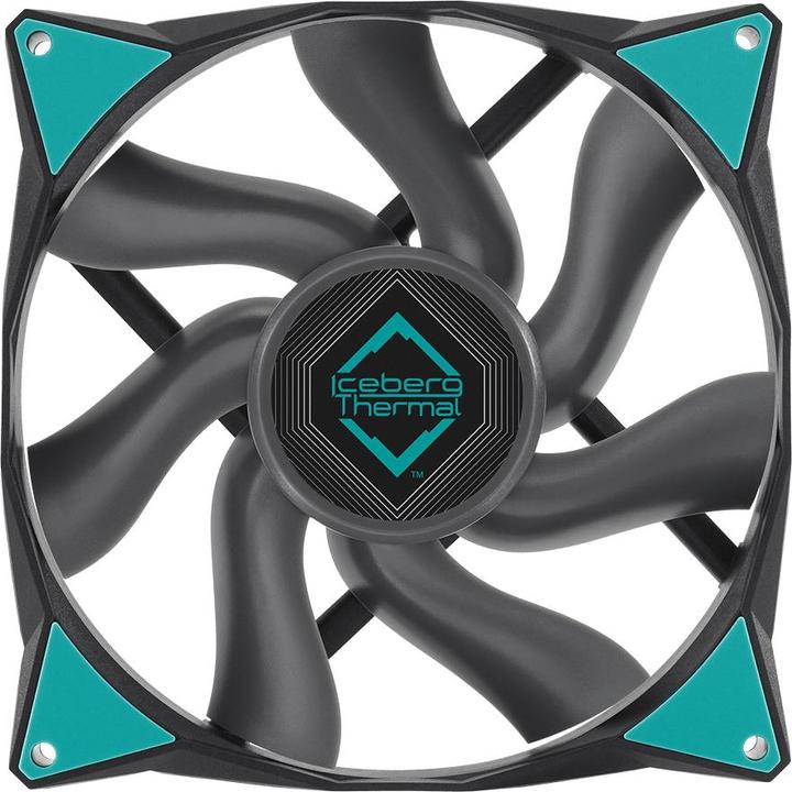 Produktbild Iceberg Thermal IceGALE Xtra Computergehäuse Ventilator 14 cm Schwarz 1 Stück(e) (140 mm, 1 x)