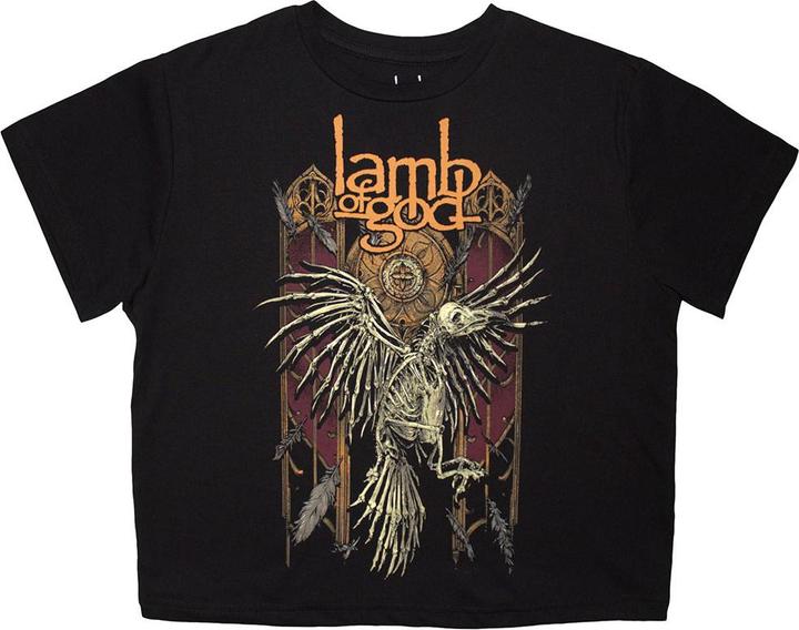 Actual product image Lamb Of God Crow Crop Top (Girlie) (M)