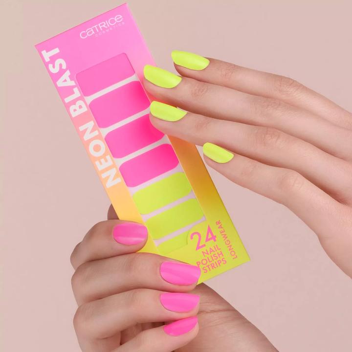 Image du produit Catrice Bande de vernis à ongles Neon Blast (Séchoirs pour vernis à ongles, Jaune, Pink)