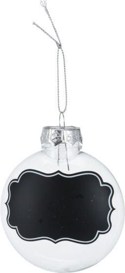 Produktbild Transparente Weihnachtskugeln mit Kreideetiketten, 5 Stück. (4 -teilig)