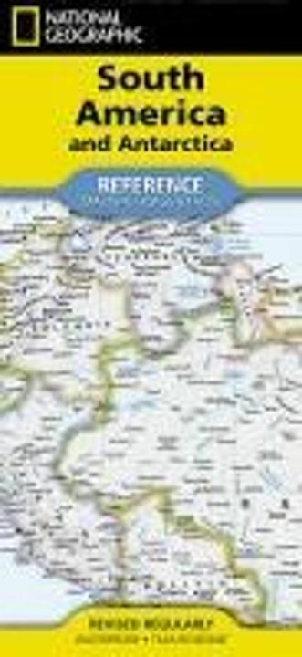 Produktbild National Geographic South America and Antarctica Map (Folded with Flags and Facts)