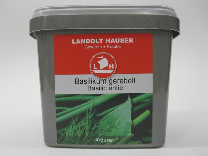 Landolt Hauser Basilikum ganz gerebelt in der LH Box (150 g)