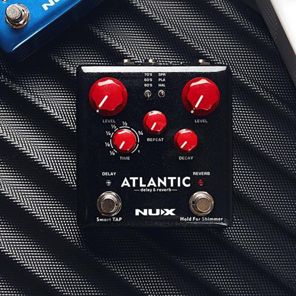 Actual product image NUX NDR-5 Atlantic delay and reverb pedal with guitar cable (Guitar)