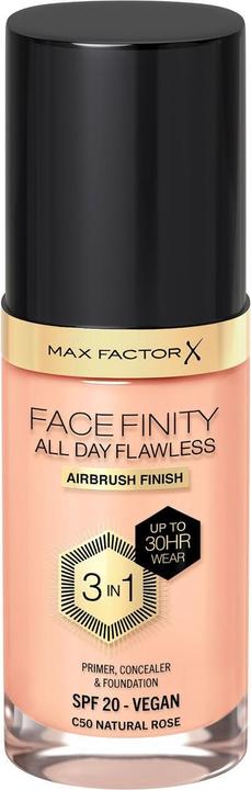 Image du produit Max Factor FACEFINITY All Day Flawless 3in1 Foundation No. C50 30ml (C50 Rose naturelle)