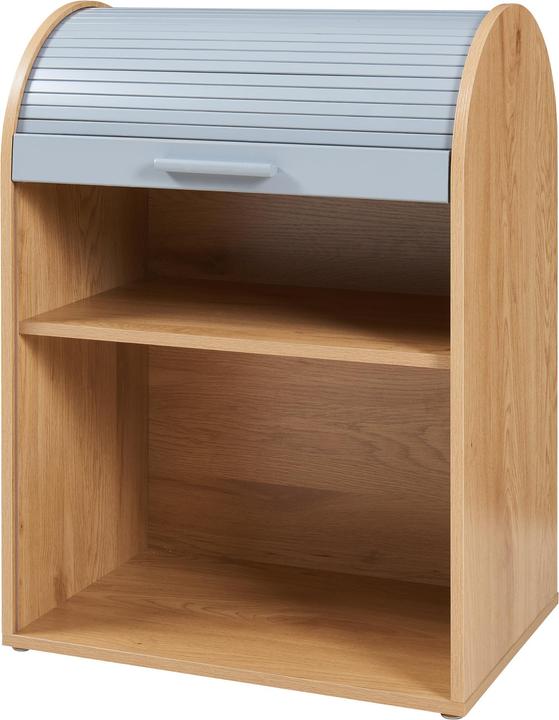 Produktbild En.Casa Rollladenschrank Kavlinge 80x60x40 cm Bambus/Grau (80 x 60 x 40 cm)
