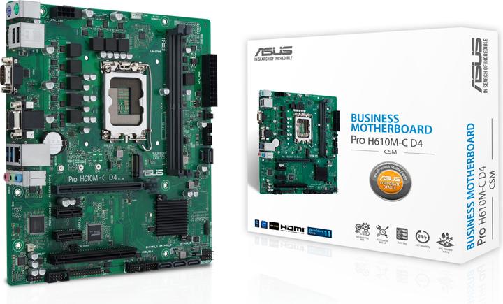 Productafbeelding ASUS PRO H610M-C (LGA 1700, Intel H610, mATX)